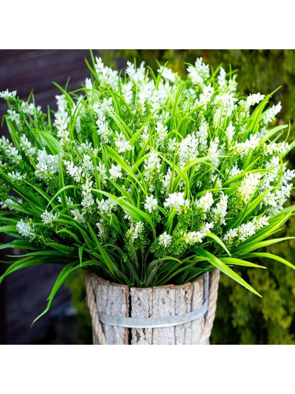 20 Bundles Artificial Lavender Flowers - Realistic Fake Plants for Outdoor Decor